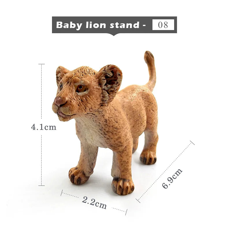 Hot Easter Rabbit Wolf Deer Lion Fox Meerkat Squirrel Figurine Home Decor Miniature Fairy Garden Decoration Accessories Modern