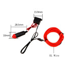 EL Draht Auto Innenbeleuchtung Ambiente LED Flex RGB Streifen Auto Flexible Atmosphäre Neonröhre Weiche USB Lampe Beleuchtungsseil Band Licht
