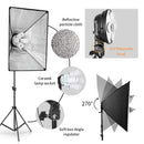 SH 50x70CM Four Lamp Softbox Kit Photographic Lighting With 8pcs Bulb Soft Box Photographic Lightings Camera Photo Accessories
