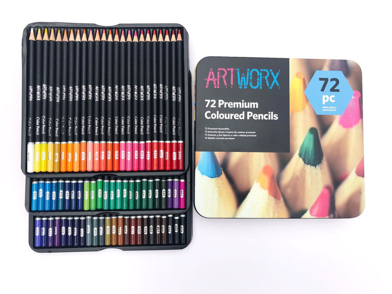 72 Colors Professional Color Pencil Set Iron Box Colored Colour Drawing Pencil Lapices De Colores School Artist Supplies