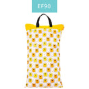 Happy flute 1 pcs Large Hanging Wet/Dry Pail Bag for Cloth Diaper,Inserts,Nappy, Laundry With Two Zippered Waterproof,Reusable