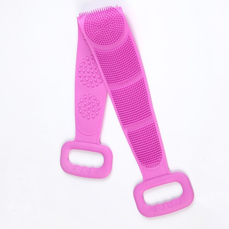 Bath Brushes Towel Soft Silicone Body Brush Bath Belt Exfoliating Massage Back Belt Wash Skin Household Clean Shower Brush