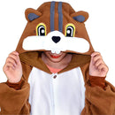 Squirrel Pajamas Animal Kigurumi Sleepwear Chipmunk Onesie For Adults Halloween One-Piece Cosplay Costume Boys Pyjama Birthday