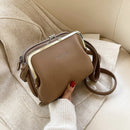 Fashion Autumn Winter Shoulder Bag Female PU Leather Crossbody Bag Simple Solir Color Clip Messenger Bag Lady Handbag Purse sac