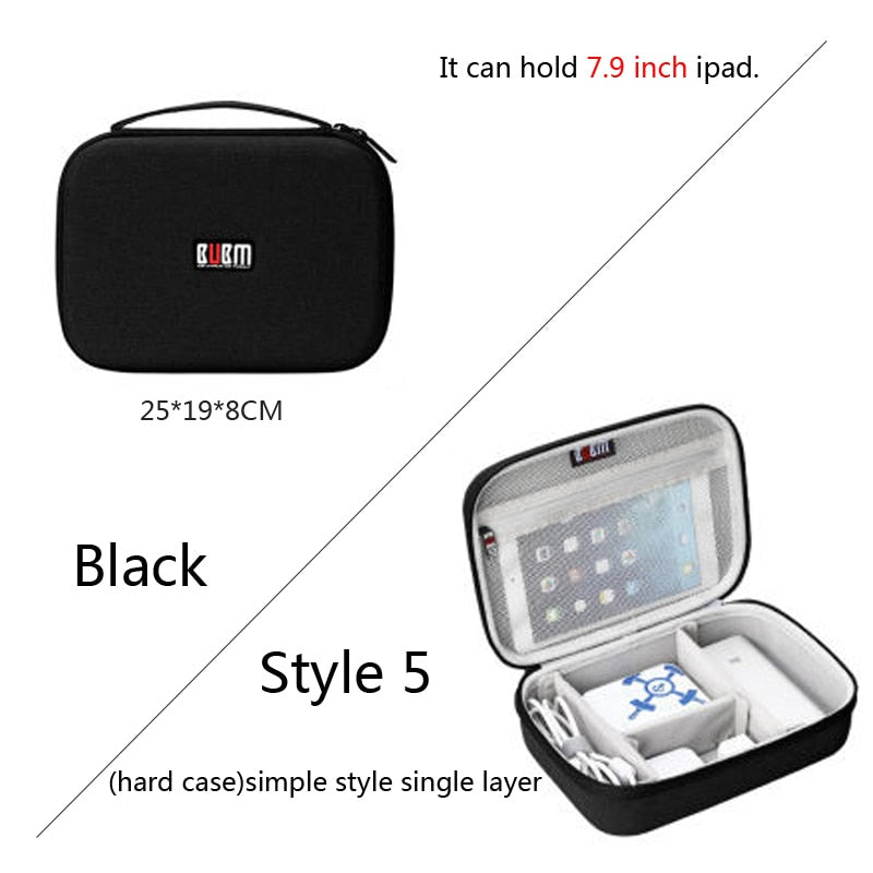 BUBM bag for power bank digital receiving accessories case for ipad cable organizer portable bag for USB