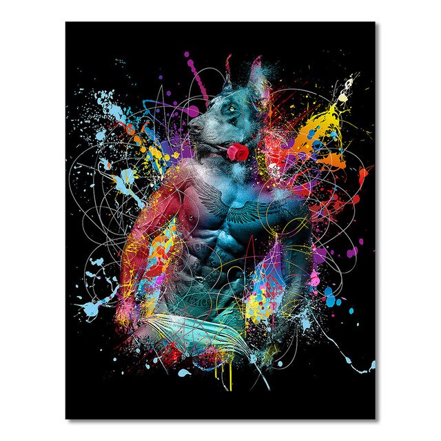 SDOYUNO 60x75cm Painting By Numbers Frameless Colourful Figure Paint By Numbers On Canvas DIY Number Painting Animals Home Decor