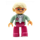 Big Size Action Figures City Princess Policemen Family Building Block Doll Character Accessory Assembly Toys for Children Gift