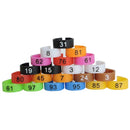 Inner Diameter 8mm Pigeon Leg Bands Poultry Dove Bird Parrot Clip Rings Band Foot Ring Pigeon Supplies Bird Appliances 100 Pcs