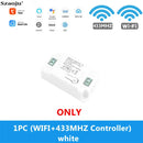Szaoju Wifi Wireless Remote Switch Tuya Smart Life Home APP + RF 433Mhz Relay Timer Module Wall Lamp Switch AC110V- 220V