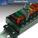 9-Port Powerpole-Verteiler mit Powerpole-Schraubbefestigung für Kurzwellenradios AP-8S