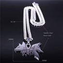 Anubis Dog Cat Egyptian Ankh Cross Stainless Steel Necklace for Women/Men Eye of Horus Necklace Jewelry bijoux femme N4436S02