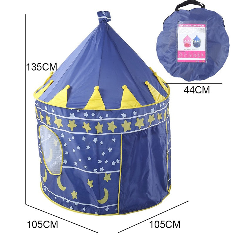 135CM Kids Play Tent Ball Pool Tent Boy Girl Princess Castle Portable Indoor Outdoor Baby Play Tents House Hut For Kids Toys