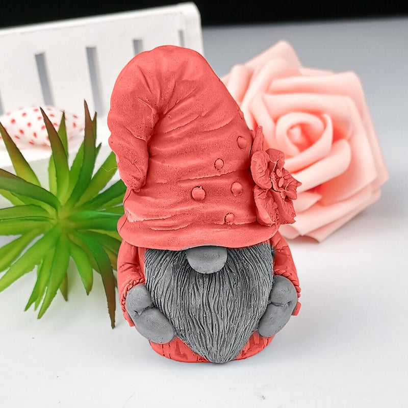 DW0227 PRZY Mould Silicone Wedding Birthday Candle Mold 3D Magician Old Man In A Hat Soap Molds Clay Resin Moulds