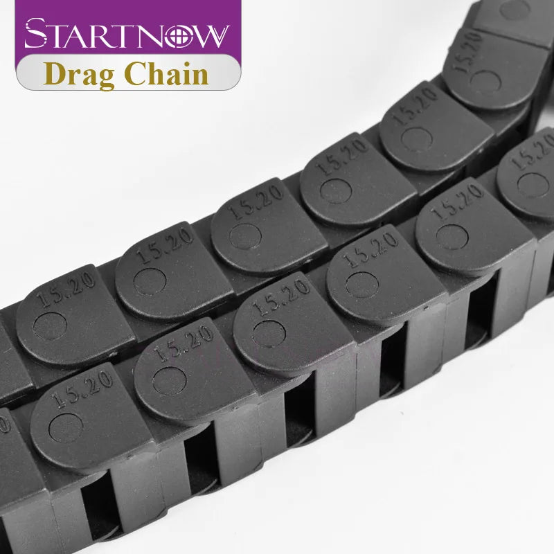 Startnow Bridge Drag Chain Plastic Cable Transmission Chains Towline With End Connectors For Laser Machine Parts Wire Carrier