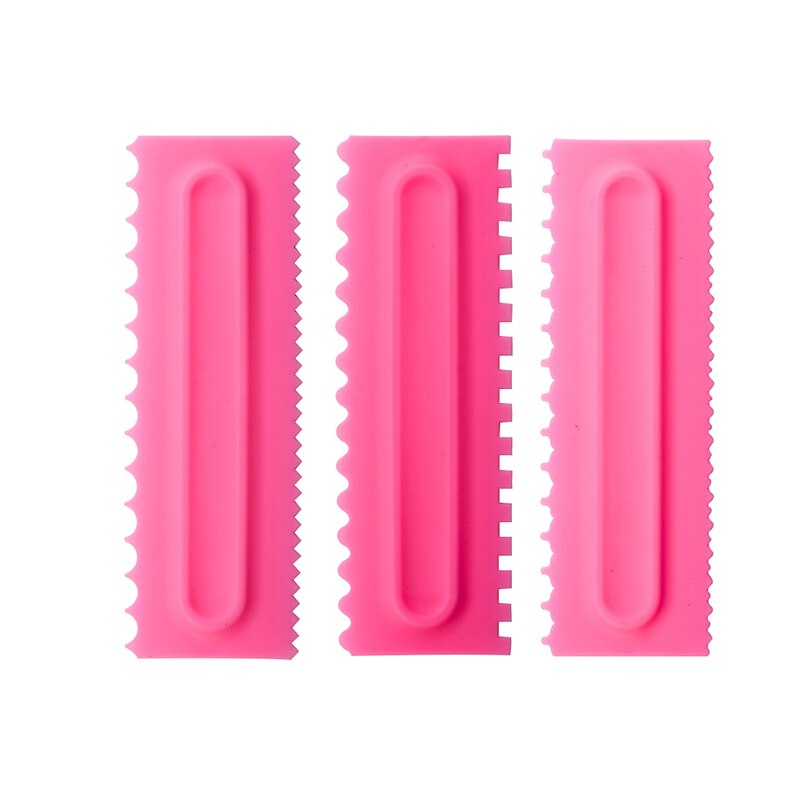 Cake Decorating Comb Cake Scraper Smoother Cream Decorating Pastry Icing Comb Fondant Spatulas Baking Pastry Tools