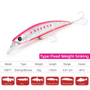 TSUIRNOYA 110S Sinking Minnow  DW77 110mm 22g Large Trout Pike Seabass Sea Fishing Artificial Hard Bait Jerkbait Wobble