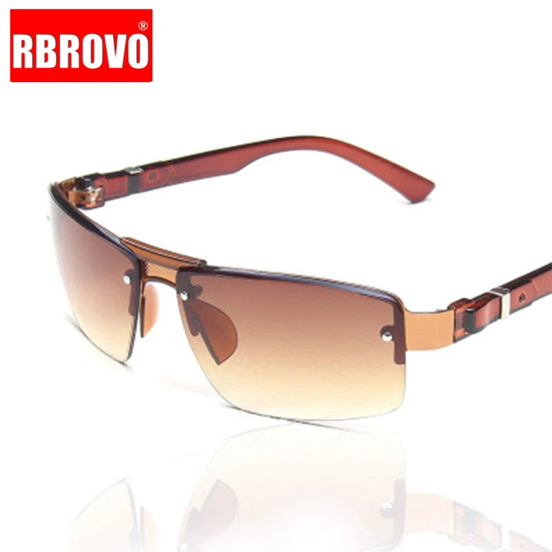 RBROVO 2023 Metal Sunglasses Man Classic Sun Glasses Vintage Brand Designer Outdoor Driving Glasses Lunette De Soleil Femme