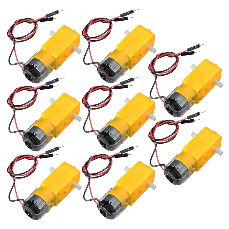 8pcs TT Motor Smart Car Robot Gear Motor 3V 6V Dual Shaft Gear Motors Magnetic Gearbox for Arduino Motor Smart Robot Car Toys