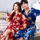Liebhaber Korallenfleece Robe Herbst Winter Warme Schlafanzug Frauen Männer Verdicken Flanell Bademantel Lounge Nachthemd Hauskleidung Übergröße