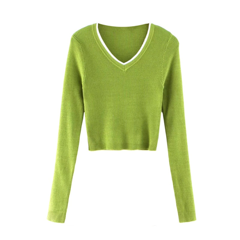 Vintage blouse women long sleeve crop top streetwear green blusas elegant ladies tops korean fashion green shirt sreetwear