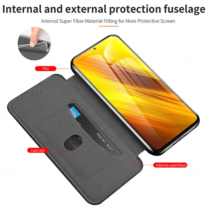 poco x3 pro Case Leather Flip Magnetic Case For xiaomi poco x3 nfc pocophone x 3 pro pocox3 wallet stand book phone cover coque