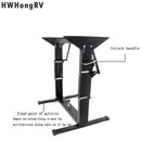 Black Folding Table Leg/Bed Base for RV, camper dining table base, suitable for caravan yacht and various outdoor activities