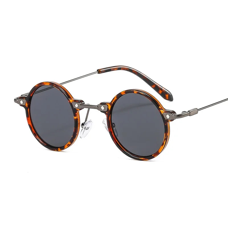 ZLY 2022 New Fashion Round Sunglasses Women Men PC Lens Alloy Metal Frame Luxury Brand Designer Trend Slender Type Sun Glasses