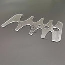 Leather Craft Tools Belt End Pattern Template V Shape 20/25/30/35/38/40mm Aauxiliary Cutting Die Instead of Punch Sets