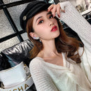 Fashion Angel Wing Full Rhinestone Earrings Popular Leaf Shaped Clear Crystal Earrins For Women Gifts Party Clip Jewelry