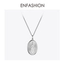 ENFASHION Metal Feather Choker Necklace Women Gold Color Stainless Steel Pendant Necklace Fashion Femme Jewelry Naszyjnik P3044