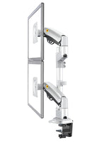 NB H180 Double monitor desk Holder Arm Gas Spring Full Motion 17"-27" LCD TV Mount ergonomic dual arm clamp bracket 2-9kgs each