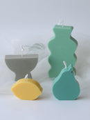 New Geometry Shape Candle Mold DIY handmade Candle Making Silicone Mold Soap Mold Aromatherapy plaster Mold