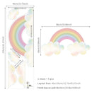 Rainbow Heaven Wall Stickers for Kids Rooms Self Adhesive PVC Wallpaper Sticker Art Murals Home Decor Kindergarten Baby Nursery
