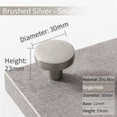 KAK Gold Cabinet Knobs Black Kitchen Handles Zinc Alloy Colorful Furniture Knobs for Kids Room 30mm Cupboard Door Pulls Hardware