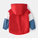 2021 Spring Children Jackets for Boys Hooded Patchwork Kids Boy Outerwear Windbreaker Autumn Casual Children Coats Clothing 2-6Y