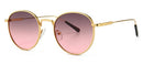 Kachawoo men's round sunglasses retro metal gold black brown classic sun glasses fashion woman accessories gifts drop ship