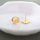 Minimalist Shell Earrings For Women Girls Korean Fashion Stainless Steel Shell Earring Wedding Aesthetic Jewelry Gift 2023