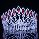 Crystal Queen Wedding Tiara Crown Bridal Pageant Hair Ornaments Baroque Diadem Headpiece Women Bride Head Jewelry Accessories