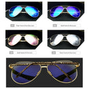 Hochwertige Pilotenbrillen Damen polarisiert UV400 Sonnenbrille Spiegel Vintage Sonnenbrillen 2020 Sonnenbrille Frau okulary mit Box