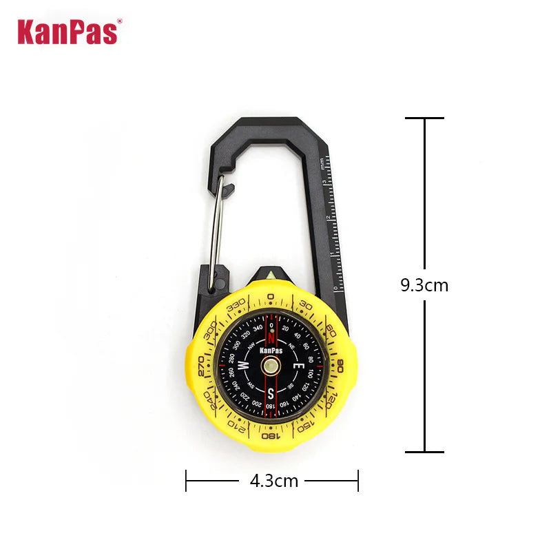 KANPAS carabiner compass/ Outdoor compass/ Camping, Hiking compass, CA-37