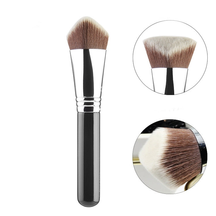 1pcs Fashion High Quality Face Makeup Brush Shaped Creative Copper Tube Foundation Brush Professional Beauty Tools