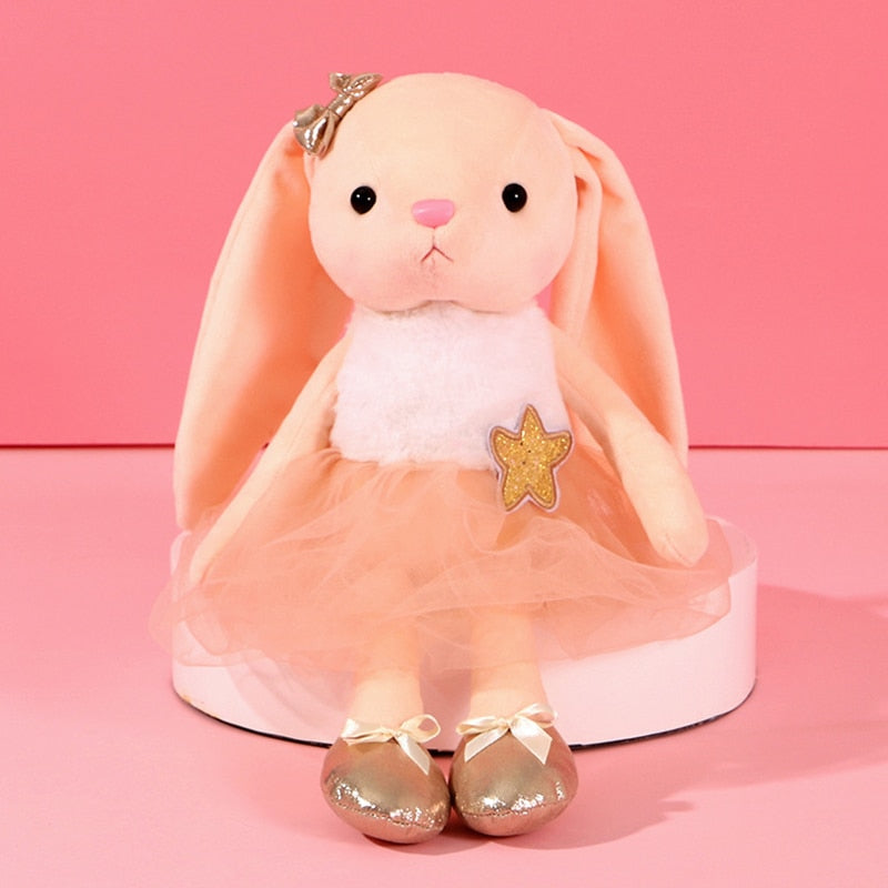 Kawaii Rabbit Plush Toys Cartoon Long Ear Bunny Doll For Children Soft Plush Stuffed Animal Appease Sleeping Toy Home Decoration