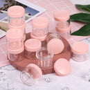 20Pcs 20ml Acrylic Round Clear Jars with Lids for Lip Balms Creams  DIY Make Up Cosmetics Samples lip gloss Containers Set