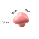 KAK Ceramic Cartoon Cabinet Knobs and Handles Colorful Heart Drawer Closet Handles Kids Room Furniture Handle Door Hardware