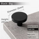 KAK Gold Cabinet Knobs Black Kitchen Handles Zinc Alloy Colorful Furniture Knobs for Kids Room 30mm Cupboard Door Pulls Hardware