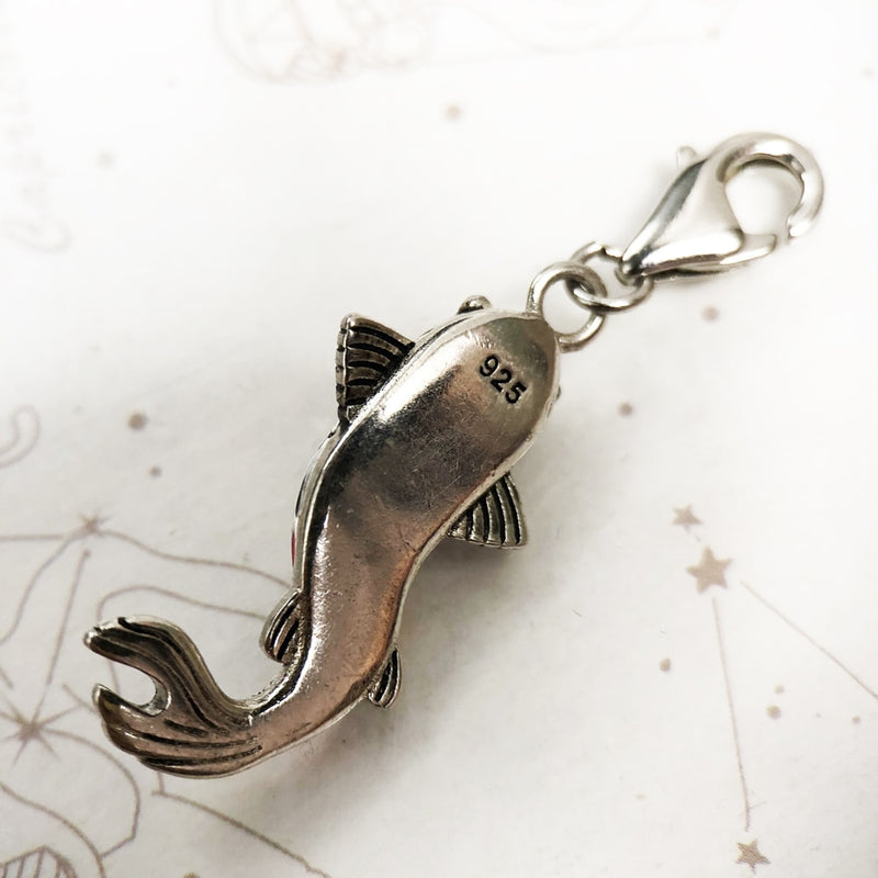 Colorful Koi Fish Charm Europe Style Club Good Jewelry Trendy Gift In 925 Sterling Silver