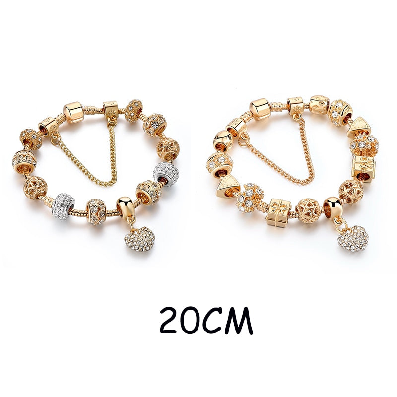 2020 Wholesale INS gold flower bead Bracelets&amp;Bangles For Women Pulseira Feminina Charm Crystal Jewelry Trendy Bracelet BT200303