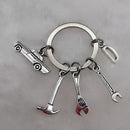 Mechanical Keychain Dad Father Initial Keychain Father's Day Gift Letter A-Z Truck Keychain Truck Key Ring Car Truck Lover Gift