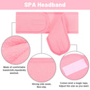 3 Stück Verstellbares Stirnband mit 1 Maskenpinsel Yoga Spa Bad Dusche Make-up Gesichtsreinigung Kosmetik-Stirnband Make-up Zubehör