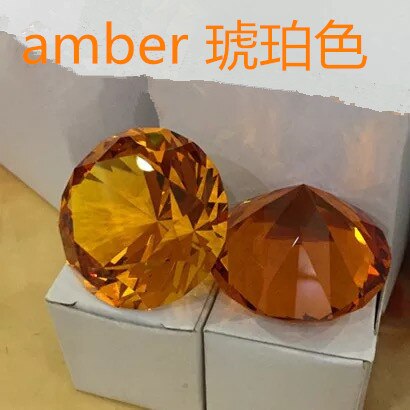 Clear Crystal diamond with base Shape Paperweight glass gem display Ornament Wedding Home Decoration Art Craft Material Gift